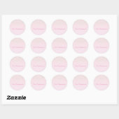 Roze, Witte Kant, Religieus Ronde Sticker (Vel)