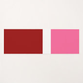 Roze Witte Karmozijnrode Kleurblok Yogamat (Voorkant (horizontaal))