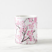  roze witte kersen bloesem delicate mok (Center)