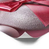 Roze Witte Kerstballen Vakantie Poster (Hoek)