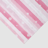 Roze witte kerststrepen tissuepapier (Detail)