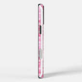Roze & Witte Kerstvreugde Rendier Case-Mate iPhone Case (Achterkant / Rechts)