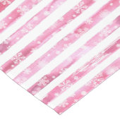 Roze & Witte Kerstvreugde Rendier Korte Tafelloper (Hoek)