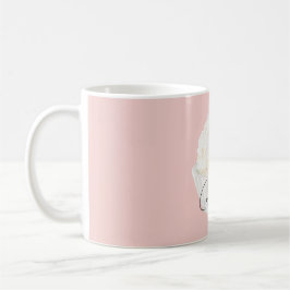 Roze Witte Kokos Cupcake Koffiemok