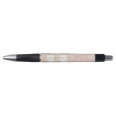 Roze Witte Konijnenoren Bril Glimlach Pen (Voorkant)