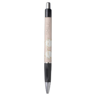 Roze Witte Konijnenoren Bril Glimlach Pen