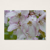 Roze Witte Krab Apple Blossom Bruiloft Charity Kaa Visitekaartjes (Achterkant)