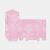 Roze Witte Lacey Bloemen Bedankdoosjes (Uitgevouwen)