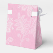 Roze Witte Lacey Bloemen Bedankdoosjes (Achterkant)