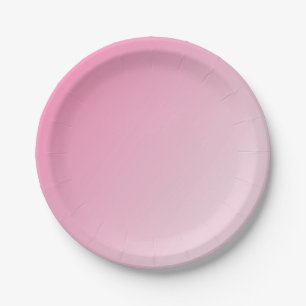 Roze witte lege, elegante aangepaste Sjabloon Papieren Bordje