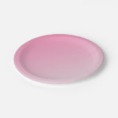 Roze witte lege, elegante aangepaste Sjabloon Papieren Bordje (Gekanteld)