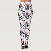 Roze/witte Leggings voor vrouwen (Achterkant)