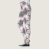 Roze/witte Leggings voor vrouwen (Links)