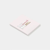 Roze Witte Lippenstift Ivoor Nagellak Post-it® Notes (Schuin)
