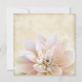 Roze Witte Lotus Flower Wedding Kaart (Achterkant)