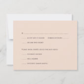 Roze witte lotusbloemen bruiloft RSVP reactie Kaartje (Achterkant)