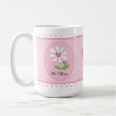 Roze witte madeliefjes zijn mijn Valentijn Koffiemok (Links)