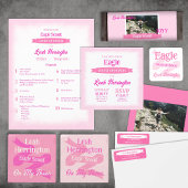 Roze, Witte, Magenta Eagle Scout Snoepgoed Verpakk Flyer