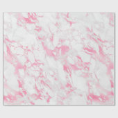 Roze witte marmer cadeaupapier (Vlak)