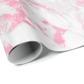 Roze witte marmer cadeaupapier (Rol Hoek)