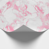Roze witte marmer cadeaupapier (Hoek)