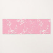 Roze witte marmer Glitter Yogamat (Achterkant (horizontaal))