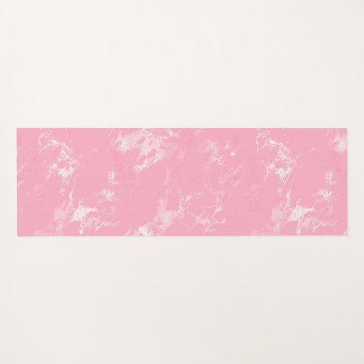 Roze witte marmer Glitter Yogamat (Achterkant (horizontaal))