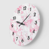 Roze witte marmer       grote klok (Hoek)