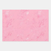 Roze witte marmer inpakpapier vel (Voorkant 2)