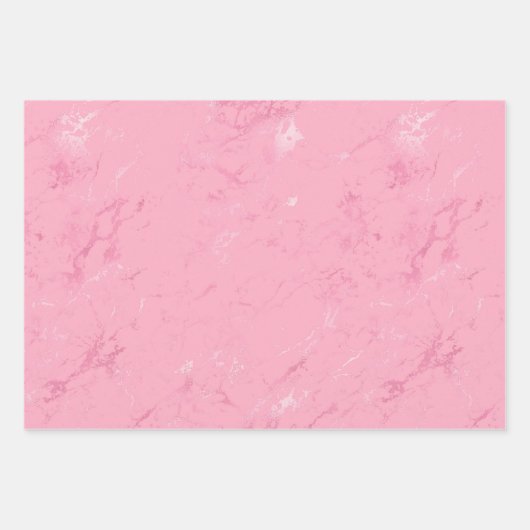 Roze witte marmer inpakpapier vel (Voorkant 2)