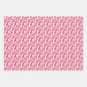 Roze & Witte Marmer Inpakpapier Vel (Voorkant)