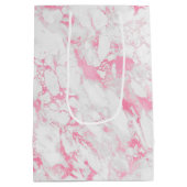 Roze witte marmer medium cadeauzakje (Achterkant)