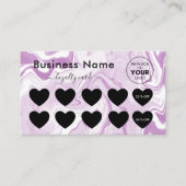 Roze witte marmer Voeg een minimale korting voor L Klantenkaartje (Voorkant)