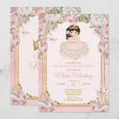 Roze Witte Mexicaanse Niña Presentación De Tres Añ Kaart (Voorkant / Achterkant)