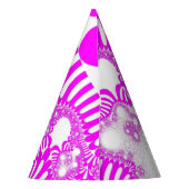 Roze witte mod feesthoedjes (Achterkant)