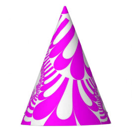 Roze witte mod feesthoedjes