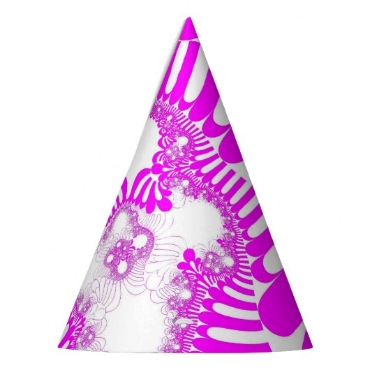 Roze witte mod feesthoedjes (Links)