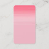 Roze witte, moderne, minimalistische professional visitekaartje (Achterkant)