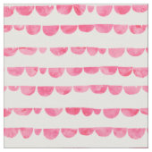 Roze witte, moderne waterverf gescallopeerde strep stof (Close Up)