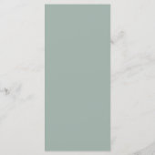 Roze witte munt lila lente bloem Bruiloftsmenu Programmakaart (Achterkant)