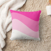 Roze Witte Ombre Golfpatroon Kussen (Deken)