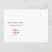 Roze Witte  Ornamenten Foto Briefkaart (Achterkant)