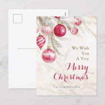 Roze Witte Ornamenten Kerst