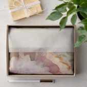 Roze Witte Paarse Pioenrozen Trouwfeest  Tissuepapier (Geschenk)