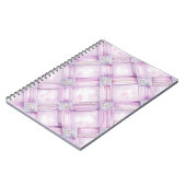 Roze witte parels notitieboek (Linkerzijde)