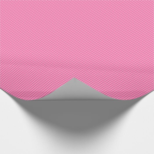 Roze-witte pasta Gingham-GIFT WRAPPING PAPER Cadeaupapier (Hoek)