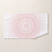 Roze witte pasta Mandala Handdoek (Handdoek)