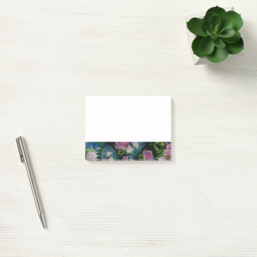 Roze witte pioen floral waterverf mandala post-it® notes (Kantoor)