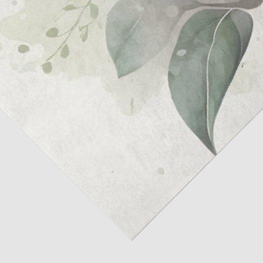 Roze Witte Pioen Trouwfeest  Tissuepapier (Detail)