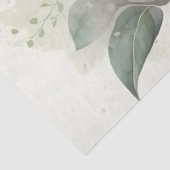 Roze Witte Pioenrozen Huwelijksdouche  Tissuepapier (Detail)